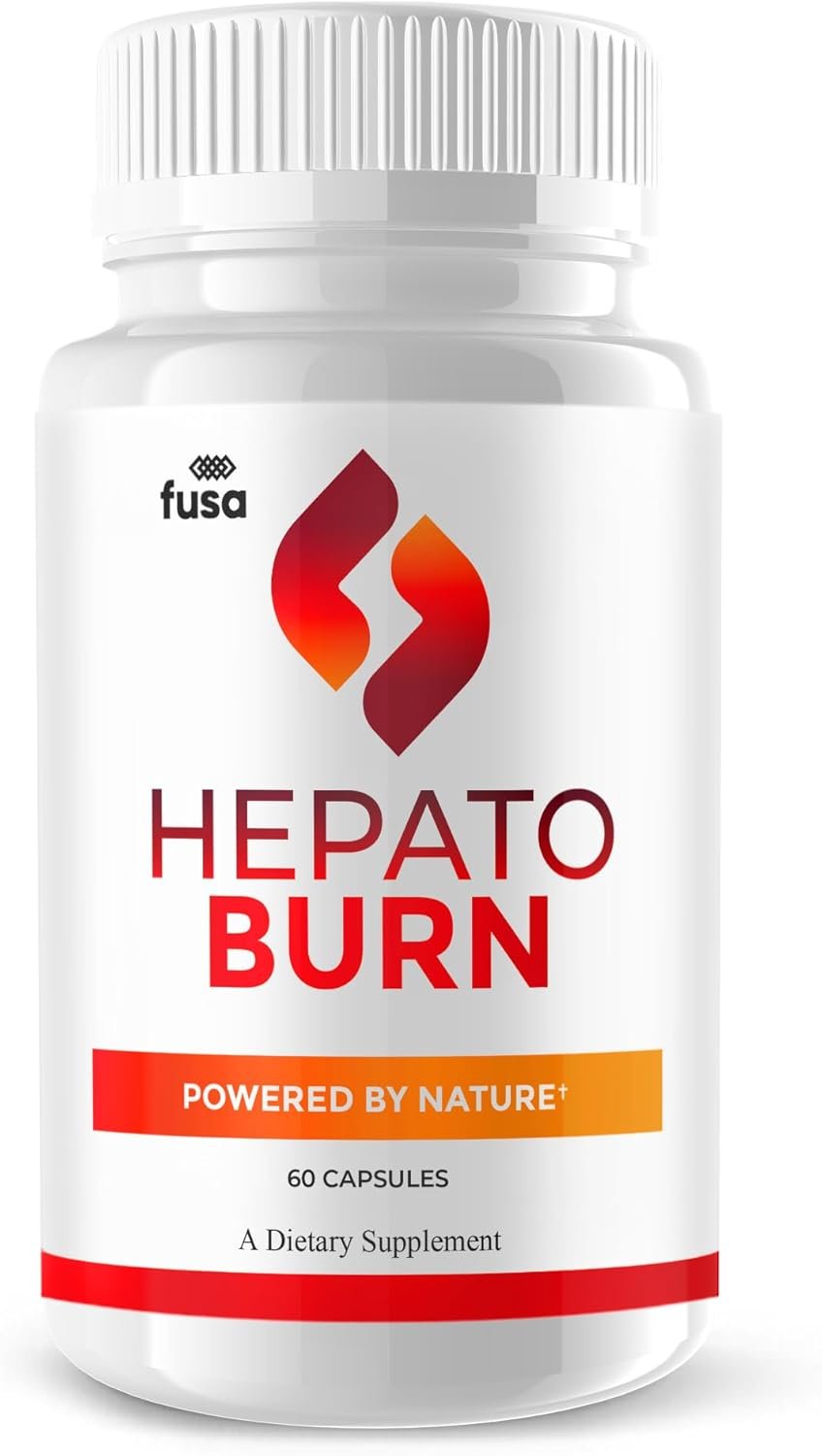 Single bottle of Hepatoburn supplement for liver support, natural detox, and energy